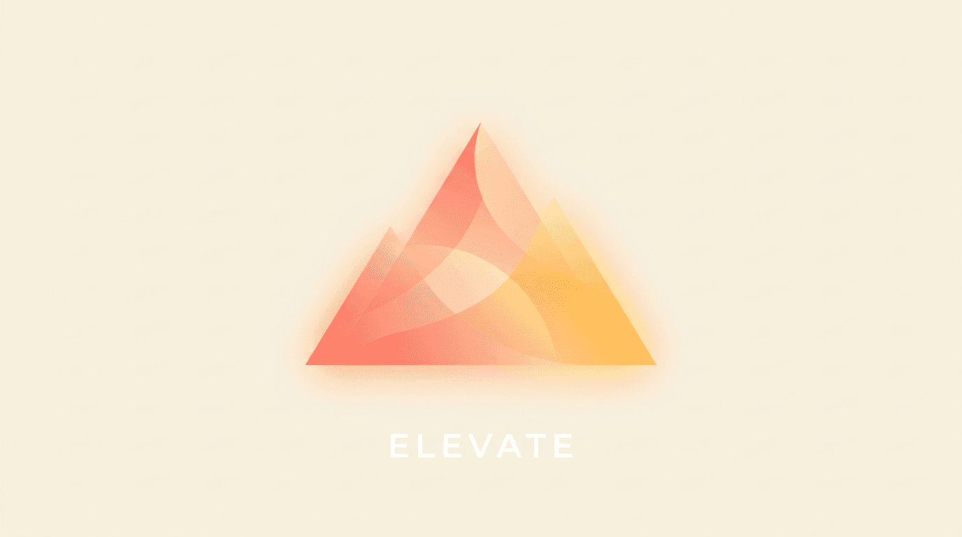 Warm peak summit illustration